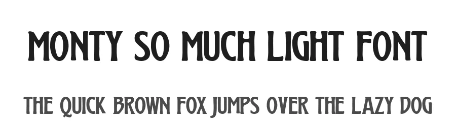 Monty So Much Light Font by afterthem Studio — Display Font