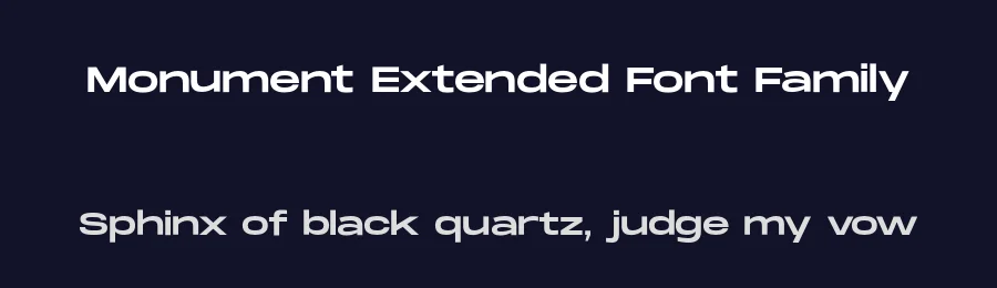 Monument Extended Font Family by Mathieu Desjardins — Sans Serif Font — thumbnail 2