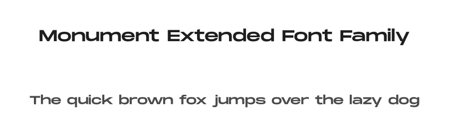 Monument Extended Font Family by Mathieu Desjardins — Sans Serif Font