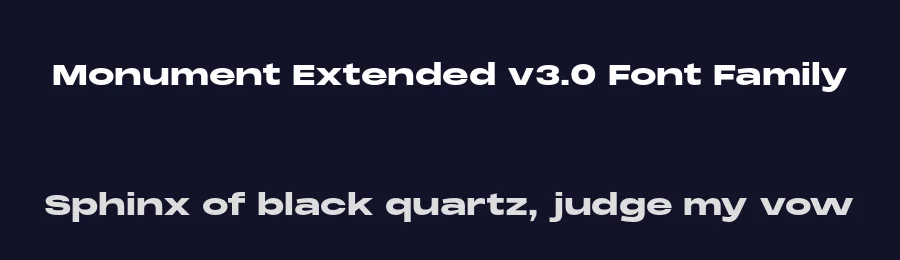 Monument Extended v3.0 Font Family by Pangram Pangram — Sans Serif Font — thumbnail 2