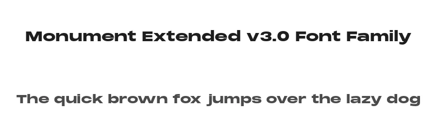 Monument Extended v3.0 Font Family by Pangram Pangram — Sans Serif Font
