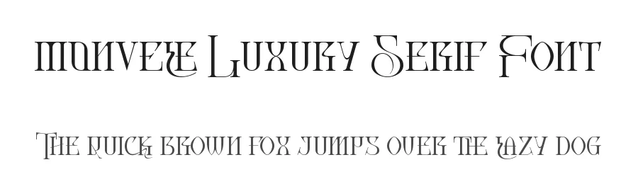Monvele Luxury Serif Font by Letterara Studio — Decorative Font