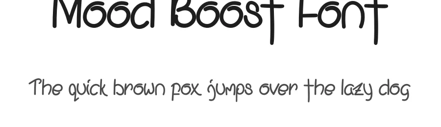Mood Boost Font by Cikal โ Display Font