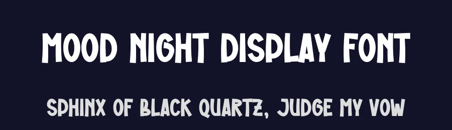 Mood Night Display Font by creativeletter — Display Font — thumbnail 2