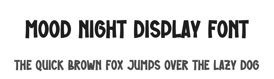 Mood Night Display Font by creativeletter — Display Font
