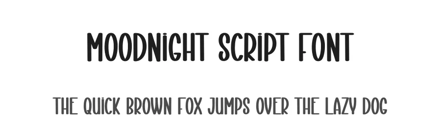 Moodnight Script Font by creativeletter — Display Font