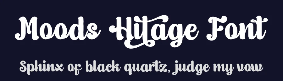 Moods Hitage Font by Denustudios — Decorative Font — thumbnail 2