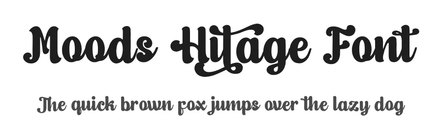 Moods Hitage Font by Denustudios — Decorative Font