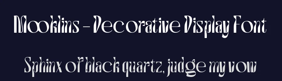Mooklins – Decorative Display Font by timelesstype.co — Decorative Font — thumbnail 2