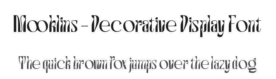 Mooklins – Decorative Display Font by timelesstype.co — Decorative Font