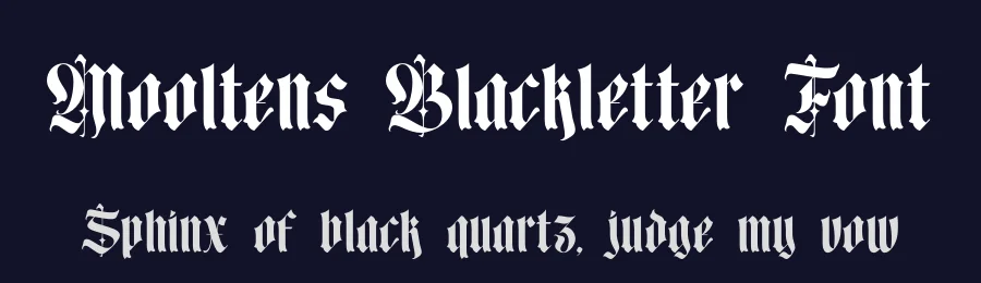 Mooltens Blackletter Font by timelesstype.co — Blackletter Font — thumbnail 2