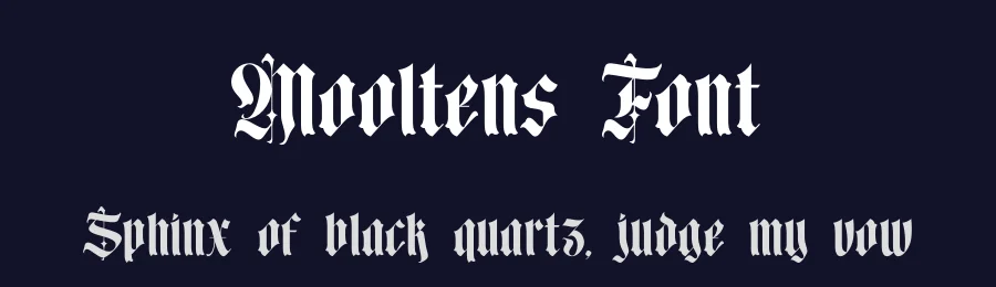 Mooltens Font by timelesstype.co — Blackletter Font — thumbnail 2