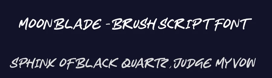 Moon Blade – Brush Script Font by stylishtype.co — Script Handwritten Font — thumbnail 2