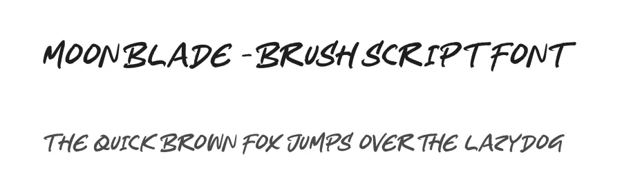 Moon Blade – Brush Script Font by stylishtype.co — Script Handwritten Font