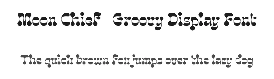 Moon Chief | Groovy Display Font by pentagonistudio — Display Font