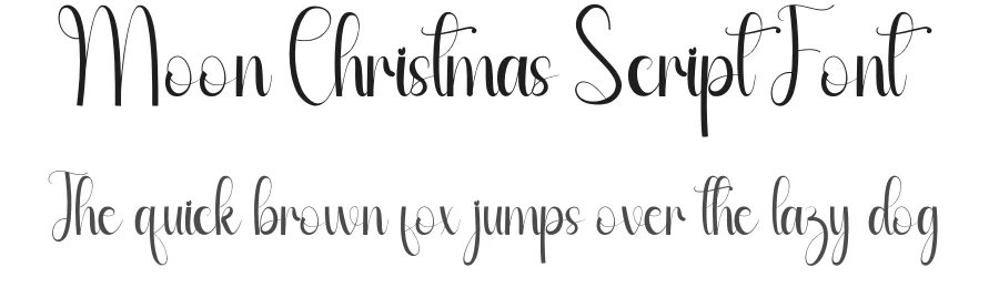 Moon Christmas Script Font by andikastudio — Script Handwritten Font
