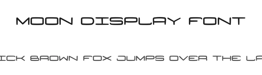 Moon Display Font by DonMarciano — Display Font
