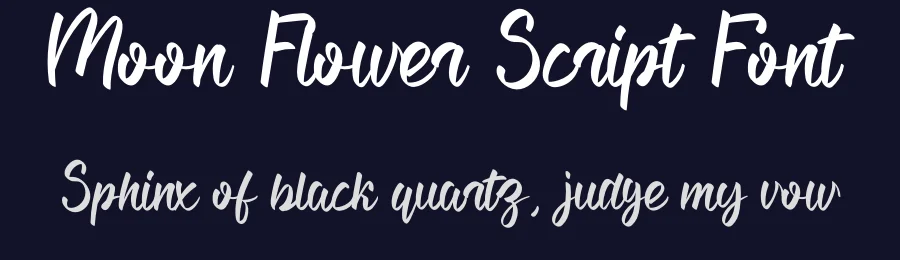 Moon Flower Script Font by andikastudio — Script Handwritten Font — thumbnail 2