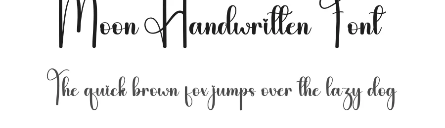 Moon Handwritten Font by andikastudio — Script Handwritten Font