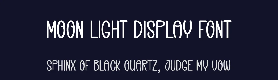 Moon Light Display Font by creativeletter — Display Font — thumbnail 2