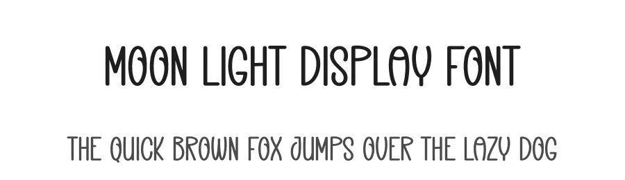 Moon Light Display Font by creativeletter — Display Font