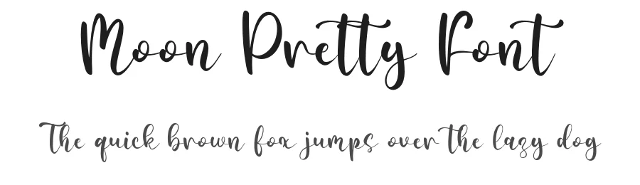 Moon Pretty Font by Forberas Foundry — Script Handwritten Font