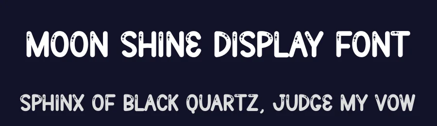 Moon Shine Display Font by andikastudio — Display Font — thumbnail 2