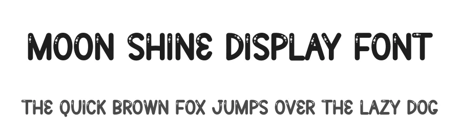Moon Shine Display Font by andikastudio — Display Font
