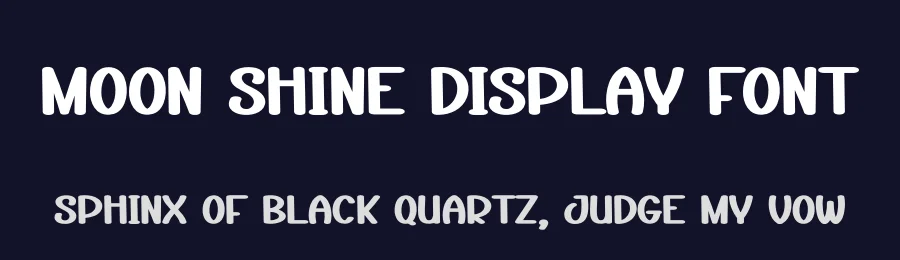 Moon Shine Display Font by andikastudio — Display Font — thumbnail 2