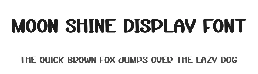 Moon Shine Display Font by andikastudio — Display Font