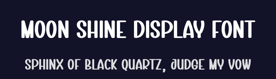 Moon Shine Display Font by creativeletter — Display Font — thumbnail 2