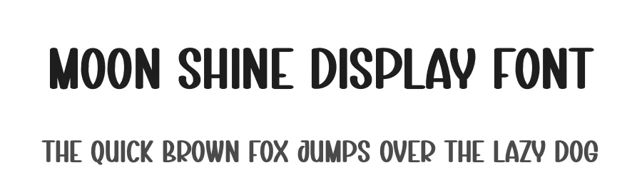 Moon Shine Display Font by creativeletter — Display Font