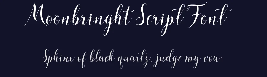 Moonbringht Script Font by 178-MC — Script Handwritten Font — thumbnail 2