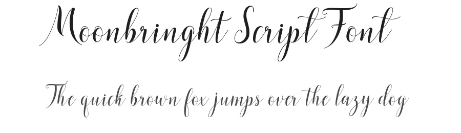Moonbringht Script Font by 178-MC — Script Handwritten Font