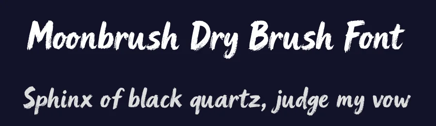 Moonbrush Dry Brush Font by letterhanna — Script Handwritten Font — thumbnail 2