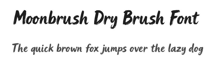 Moonbrush Dry Brush Font by letterhanna — Script Handwritten Font