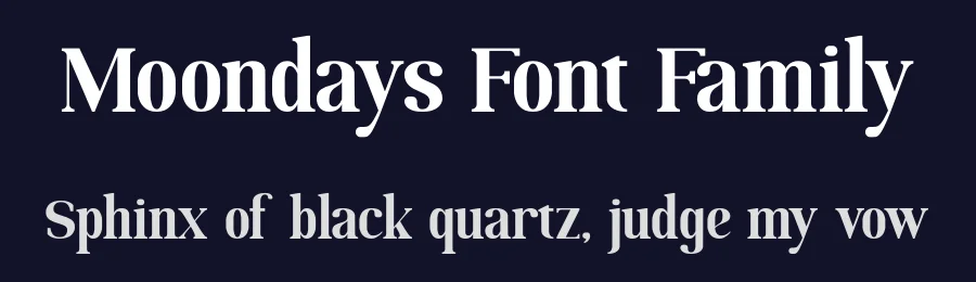 Moondays Font Family by Greentrik6789 — Display Font — thumbnail 2