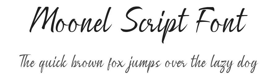 Moonel Script Font by sixtypefoundry — Script Handwritten Font