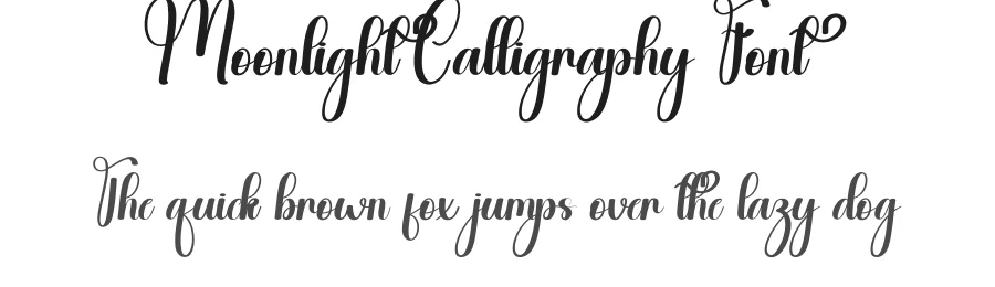 Moonlight Calligraphy Font by andikastudio — Script Handwritten Font