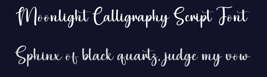 Moonlight Calligraphy Script Font by creativeletter — Script Handwritten Font — thumbnail 2
