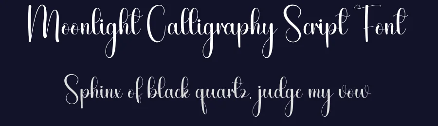 Moonlight Calligraphy Script Font by creativeletter — Script Handwritten Font — thumbnail 2