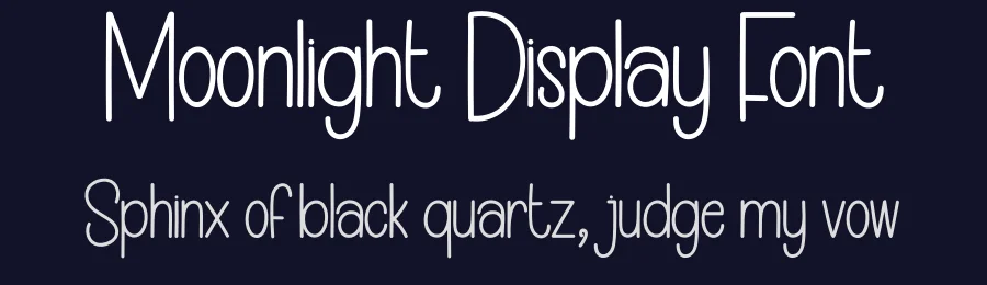 Moonlight Display Font by creativeletter — Display Font — thumbnail 2