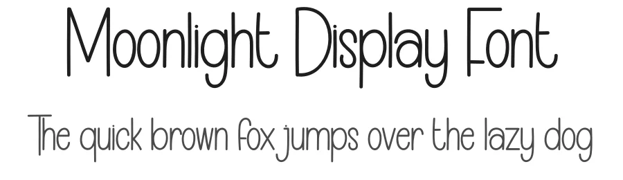 Moonlight Display Font by creativeletter — Display Font