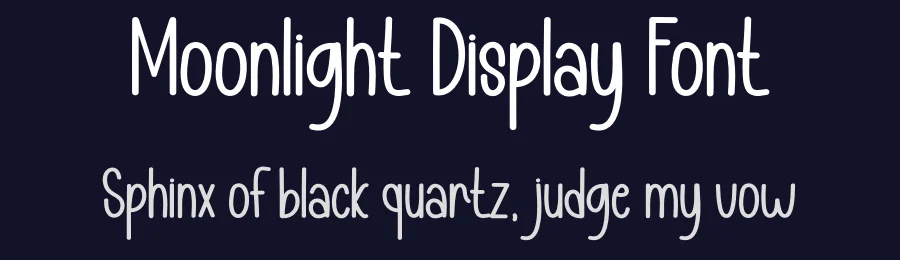 Moonlight Display Font by creativeletter — Display Font — thumbnail 2