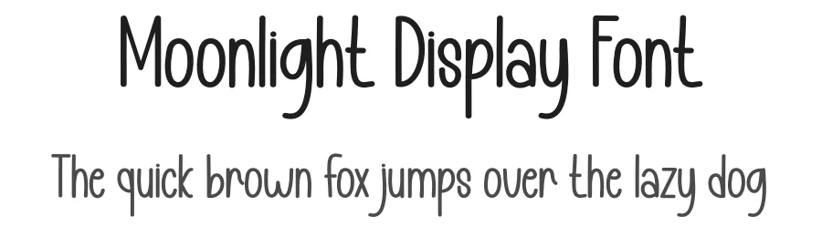 Moonlight Display Font by creativeletter — Display Font