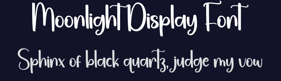 Moonlight Display Font by creativeletter — Display Font — thumbnail 2