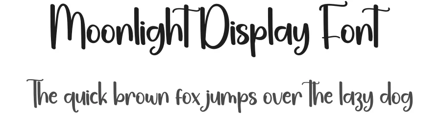 Moonlight Display Font by creativeletter — Display Font