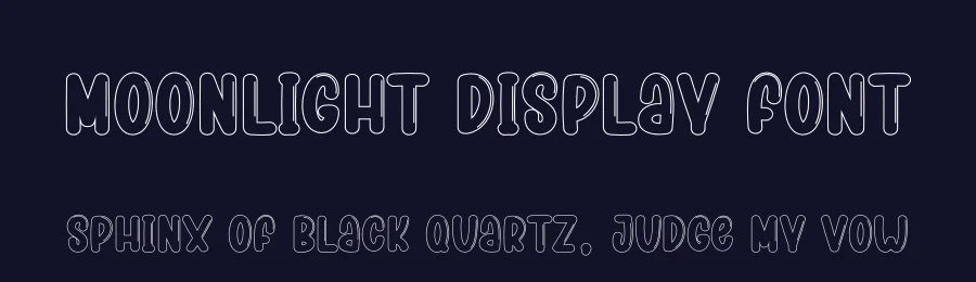 Moonlight Display Font by creativeletter — Display Font — thumbnail 2