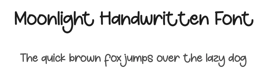 Moonlight Handwritten Font by creativeletter — Display Font