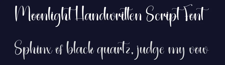 Moonlight Handwritten Script Font by creativeletter — Script Handwritten Font — thumbnail 2